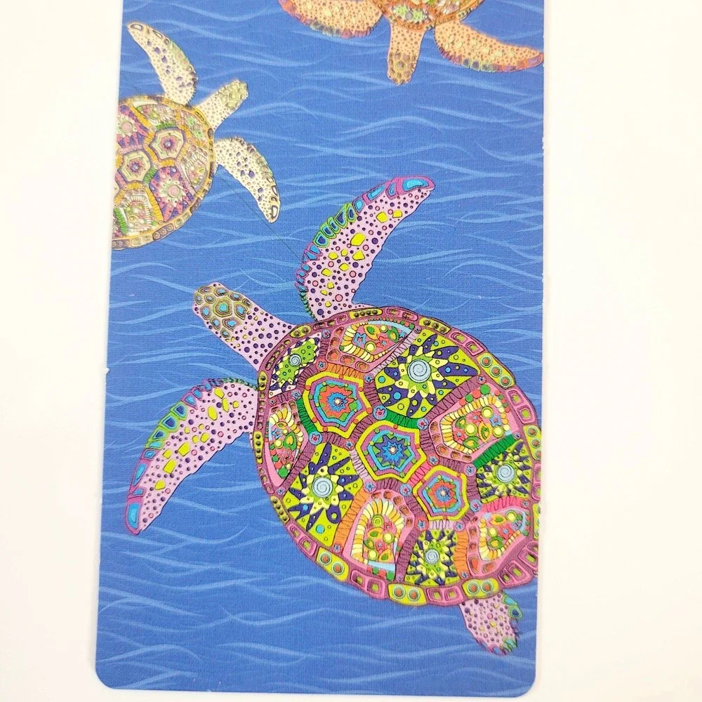 Vintage Y2K mosaic Sea turtles Bookmark Earth Day, WWF World Wildlife, WFRE45685